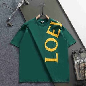Loewe green short-sleeved T-shirt
